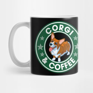 Corgi And Coffee Mug